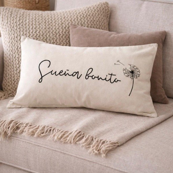 Producto - FUNDA ALMOHADÓN 30X60 SUEÑA BONITO