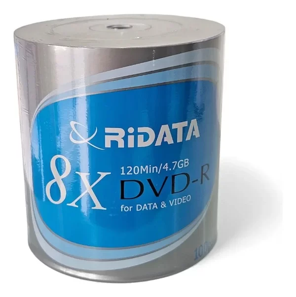 Producto - DVD Virgen Ridata 4.7Gb 120Min x Unidad