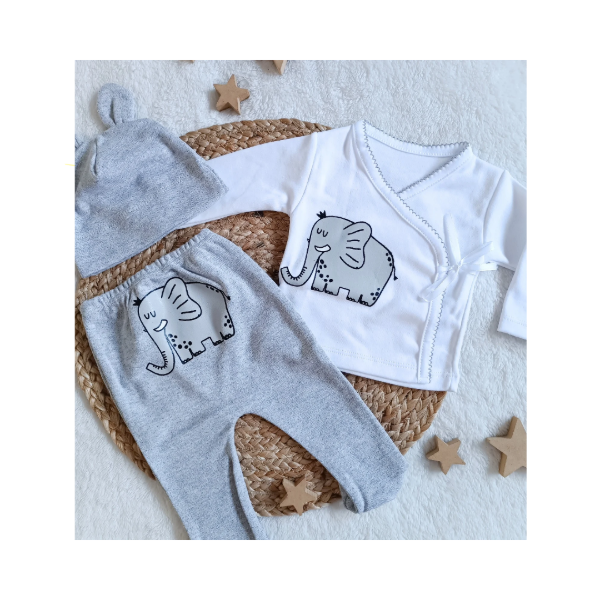 Producto - ajuar ELEFANTE gris