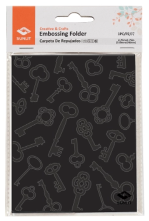 Producto - CARPETA 4.25" TEXTURADO 2D LLAVES VINTAGE