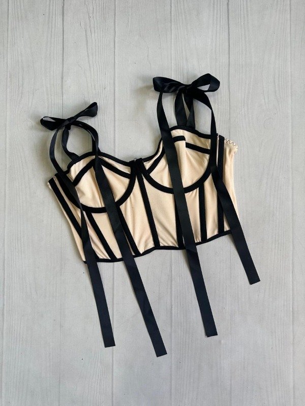 Producto - [5100] IMPORTADO Top corset c/aro y bretel moño