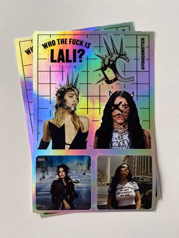 Producto - Lali - Plancha de Stickers