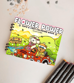 Producto - Libro para Colorear virales  flower power