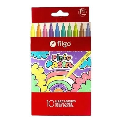 Producto - LÁPICES COLORES DE RESINA PINTO ESTUCHE 10 PASTEL