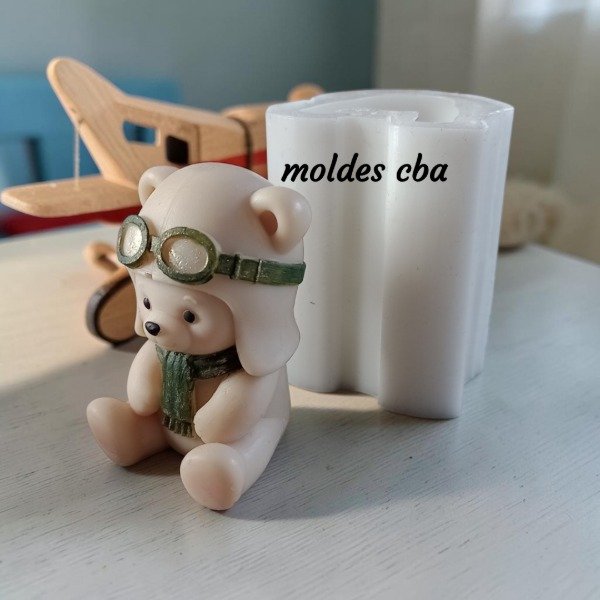 Producto - Molde silicona osito aviador - 1