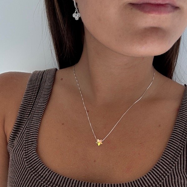 Producto - Cadenita estrella tornasol (plata)