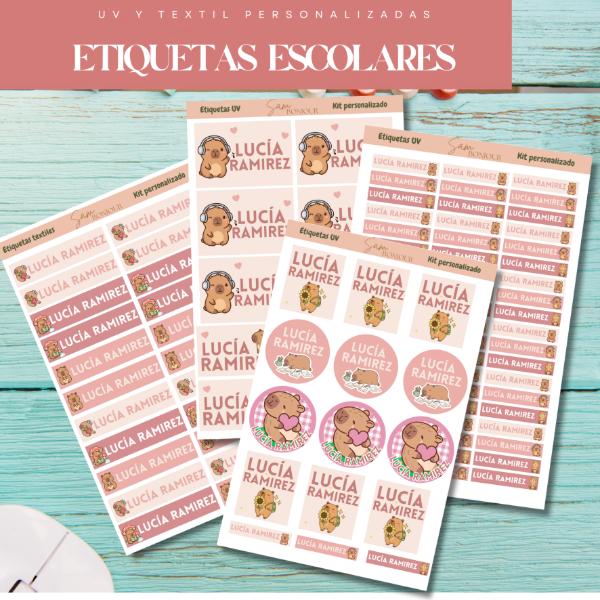 Producto - Kit personalizado de etiquetas