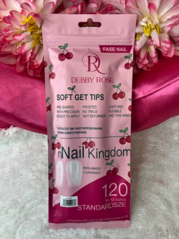 Producto - Tips cuadrado prelimado x120 debby rose