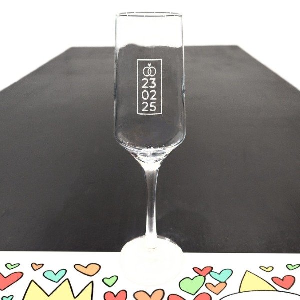 Producto - Copa de champagne con Fecha - Regalo de boda