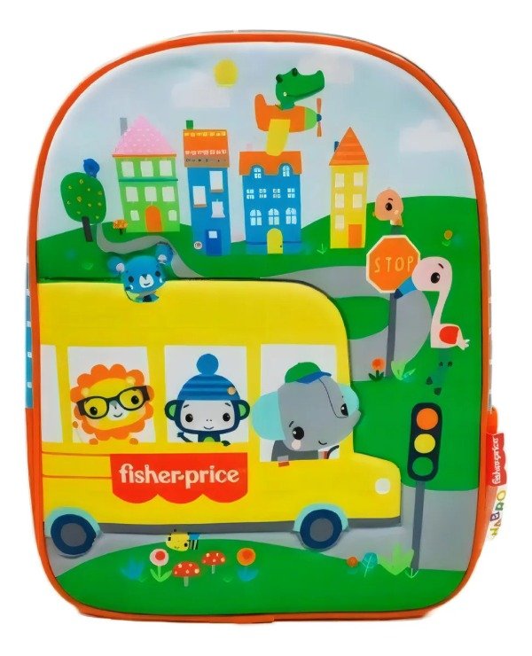 Producto - Mochila Escolar Wabro Jardin Fisher Price 12''