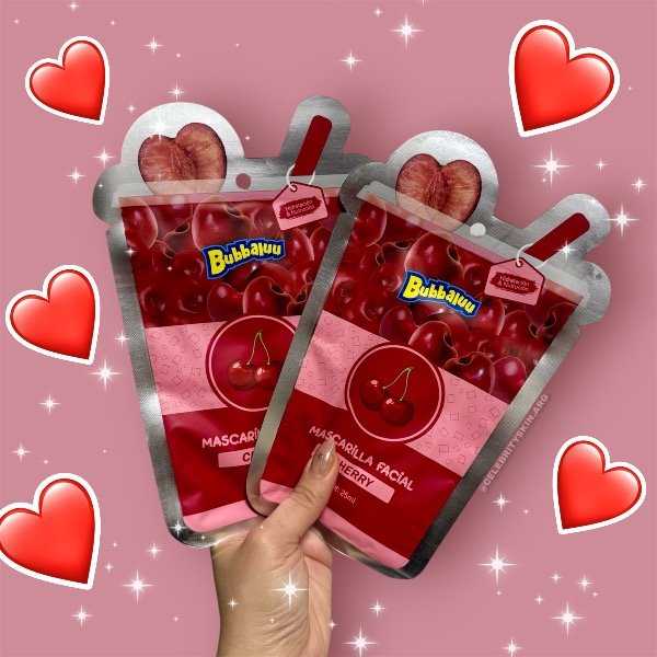 Producto - MASCARILLA CEREZA BUBBALUU X 2 UNIDADES