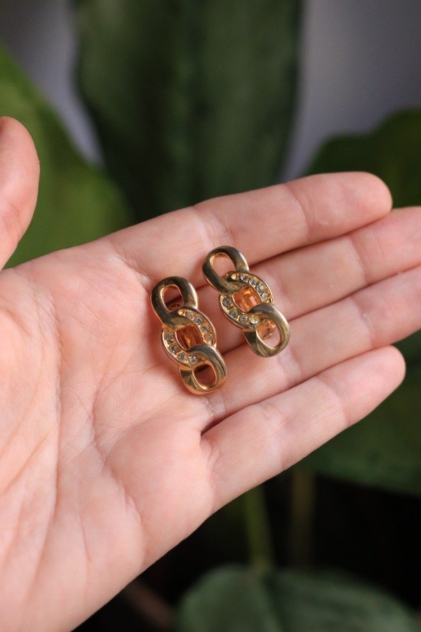 Producto - Aros clip eslabones con strasses