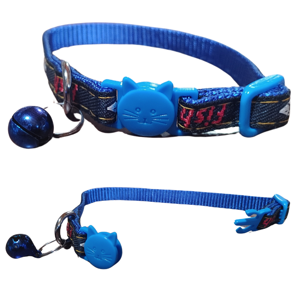 Producto - Collar Para Gatos Con Cascabel Sonoro Broche Click Ajustable - 3