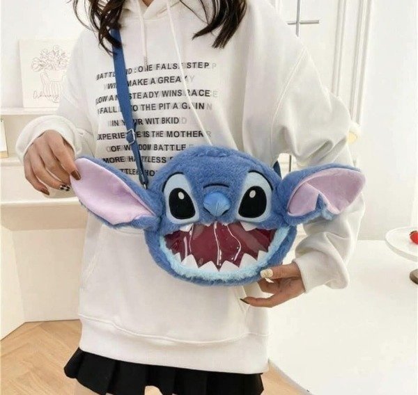 Producto - Cartera peluche boca transparente - Stich
