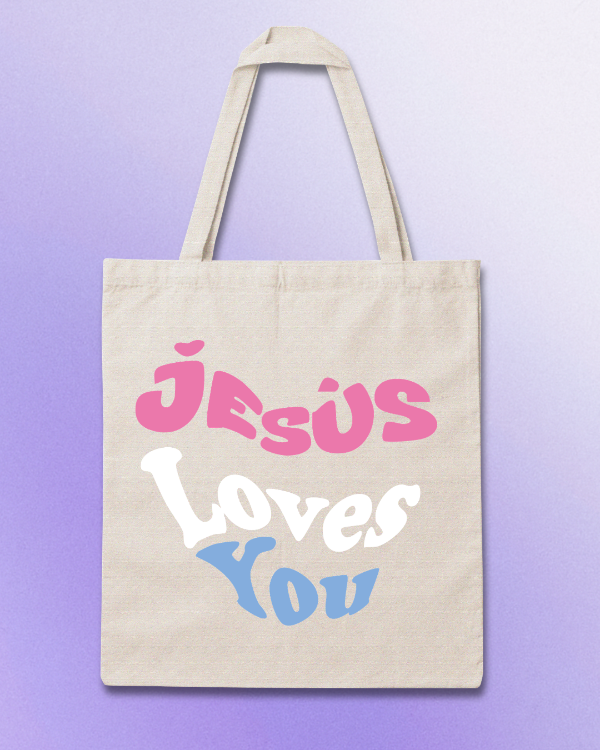 Producto - Totebag "Jesus Loves You"