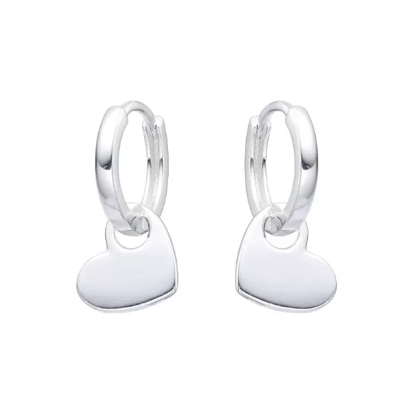 Producto - Argolla 10mm corazón liso colgante