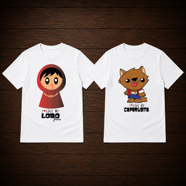 Producto - Remera - Lobo y caperusita (Diseños dobles) - 0