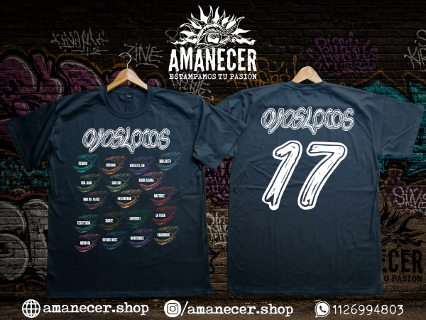 Producto - Remera Ojos Locos Gira completa - 0