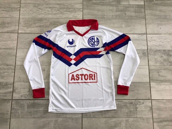 Producto - Manga larga de San Lorenzo retro blanca