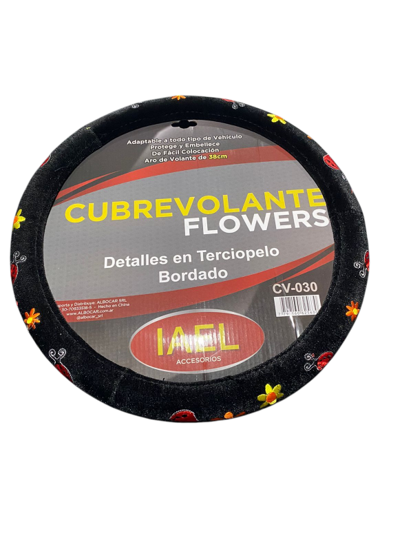Producto - Cubrevolante flowers bordado