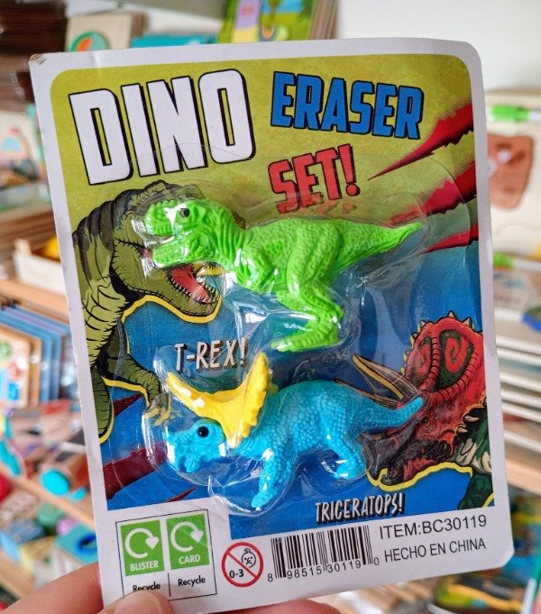 Producto - Goma de borrar DINOS x2 - 0