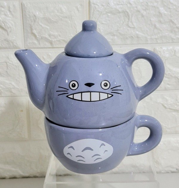 Producto - Tetera con taza Totoro Studio Ghibli gris