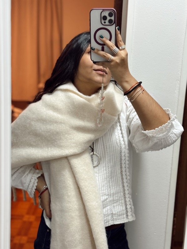 Producto - Bufanda nube crudo
