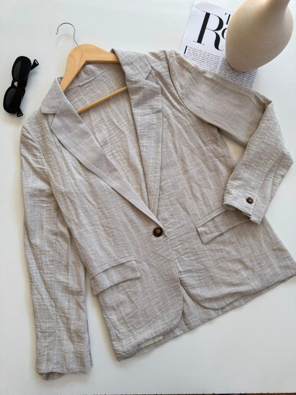 Producto - BLAZER MONACO DE LINO BEIGE