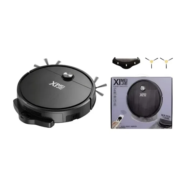 Producto - Aspiradora Robot Inteligente Con Control Remoto Negro