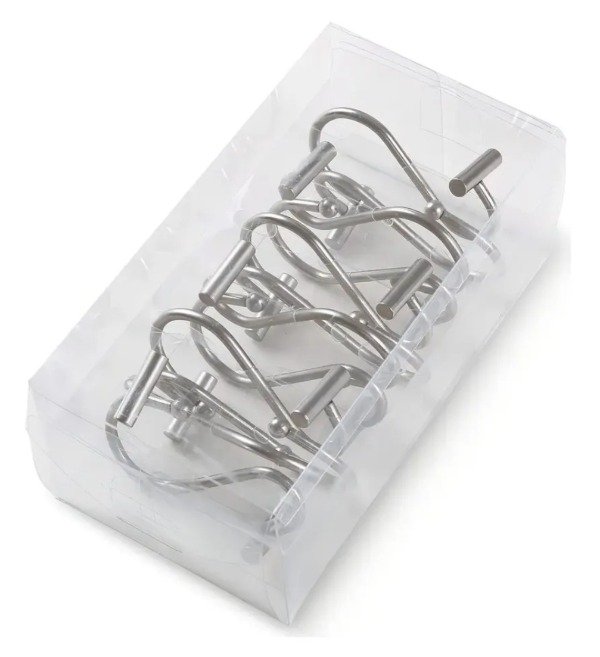 Producto - Ganchos de cortina de baño Decorinter cromo - 2