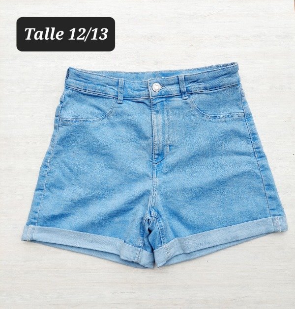 Short jean HyM talle 12/13 celeste
