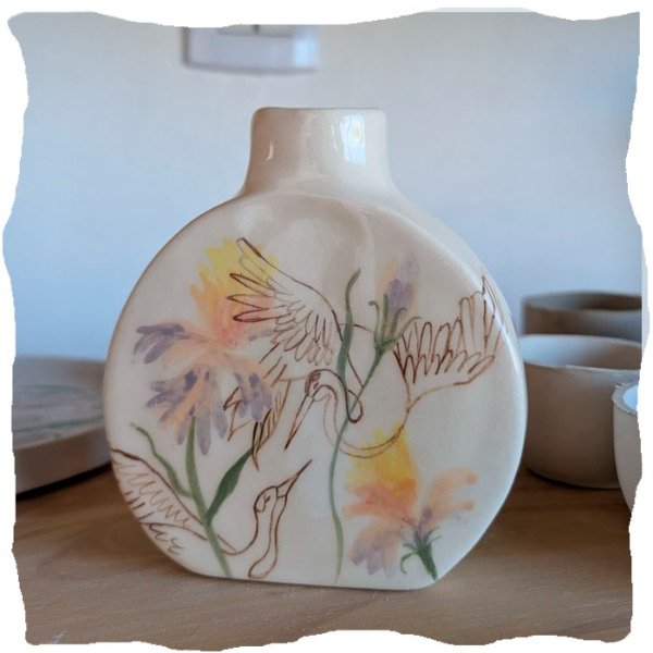 Producto - Florero grullas