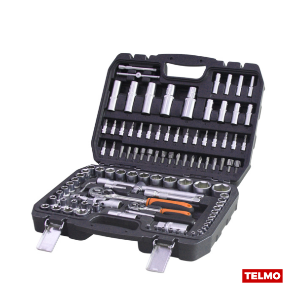 Producto - Set Tubos Bocallaves Herramientas 1/2" 1/4" 108 Piezas SET108LQ - Lusqtoff