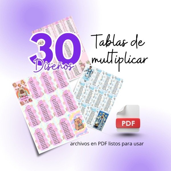 Producto - Tablas de multiplicar