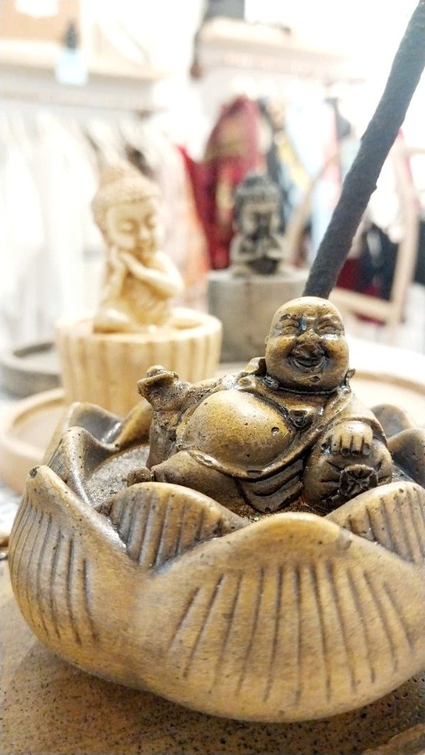 Producto - Porta sahumerio Buda bronce