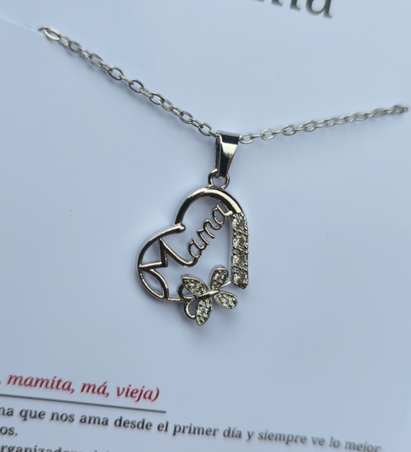 Producto - Collar mama corazon cubic A.Q - 2