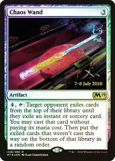 Producto - Chaos Wand Foil  Prerelease Cards Core Set 2019