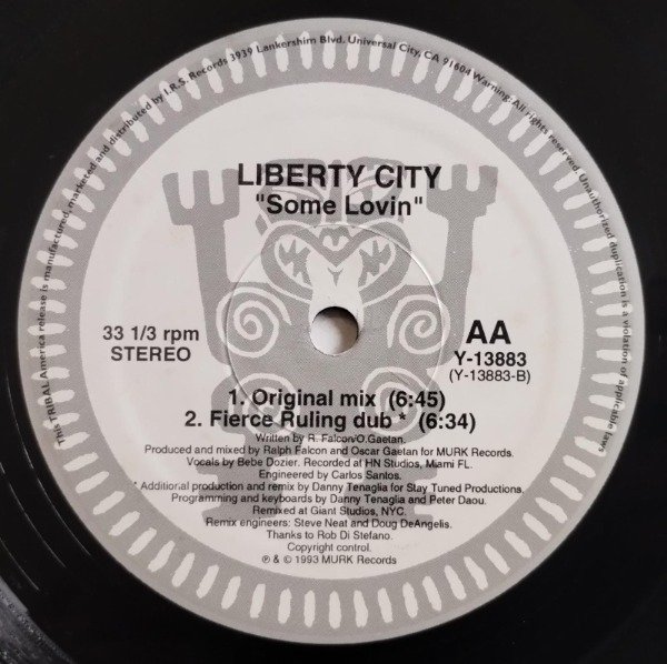 Producto - LIBERTY CITY Some Lovin' Vinilo 12 USA 1993 Tenaglia DEEP HOUSE - 2