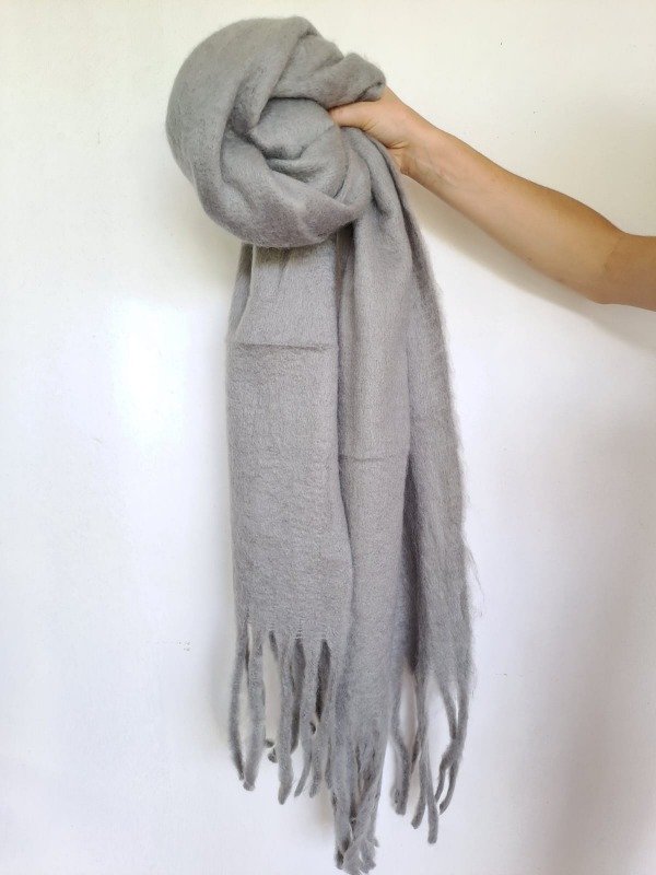 Producto - NL33 Mantón Nube Gris claro