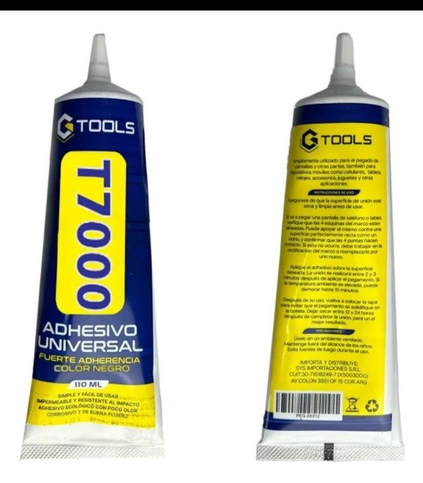 Producto - Pegamento T7000 negro Gtool