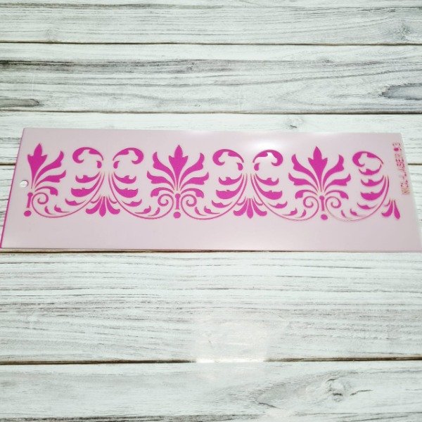 Producto - St 93 Stencil guarda arabesco  de 30x10 cm