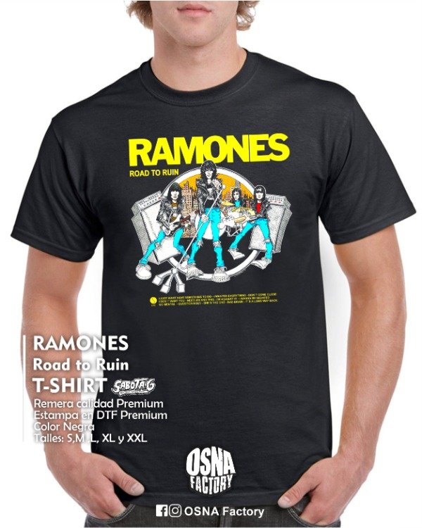 Producto - RAMONES Road to Ruin T Shirt Sabota G