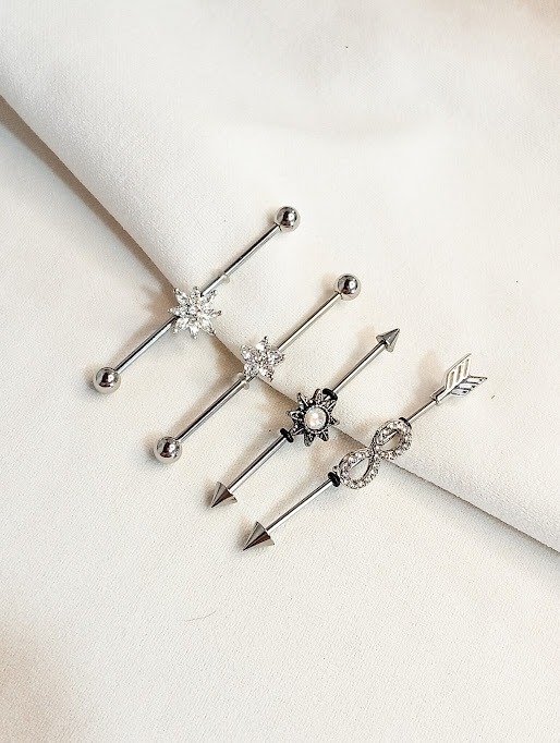 Producto - Piercing puente strass - Acero quirúrgico