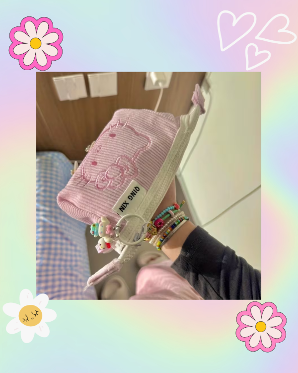 Producto - Cartuchera de Pana Hello Kitty Bordada - 3