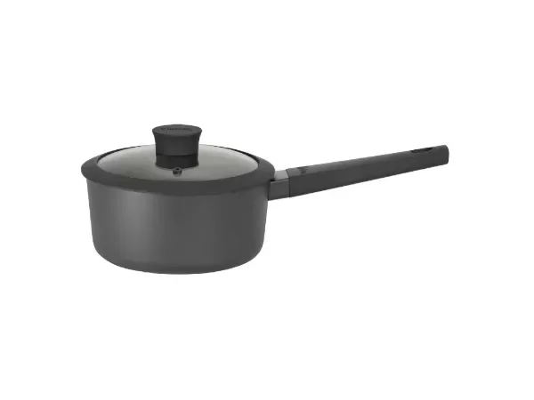 Producto - Cacerola Negra de 18cm de Aluminio C/ antiadherente Y Mango Daily
