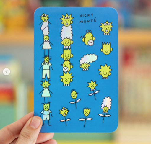 Producto - Sticker holográfico de Vicky Monté