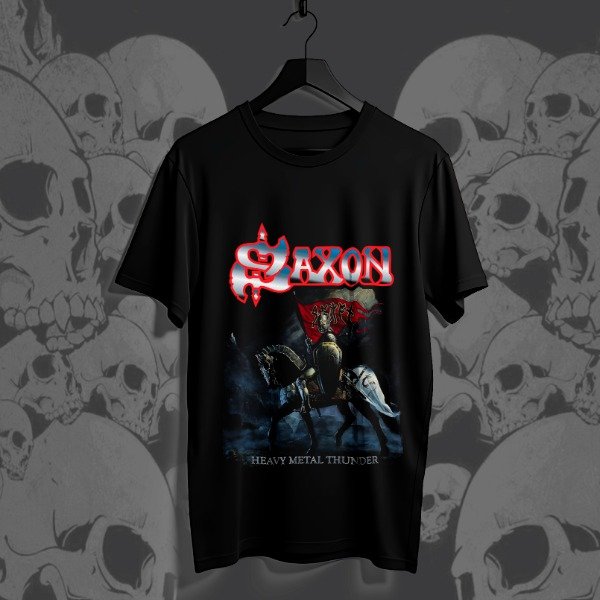Remera Saxon heavy metal thunder