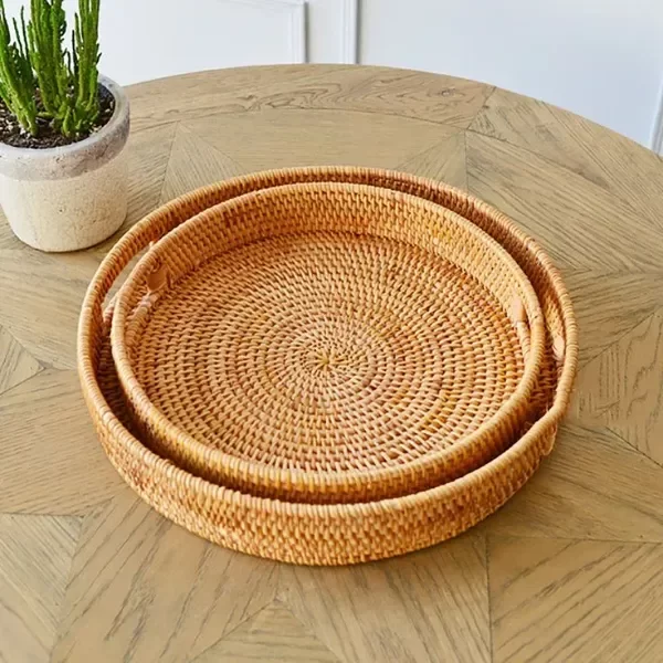 Producto - Bandeja Ratan redonda