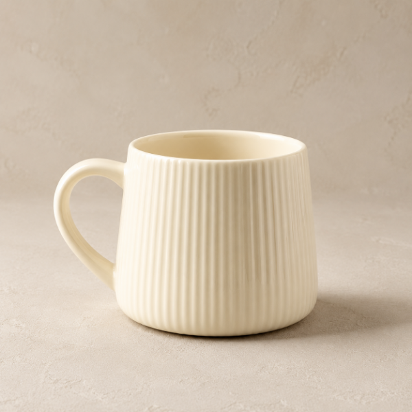 Producto - Taza Honguito de Cerámica Acanalada 300 ml - 0