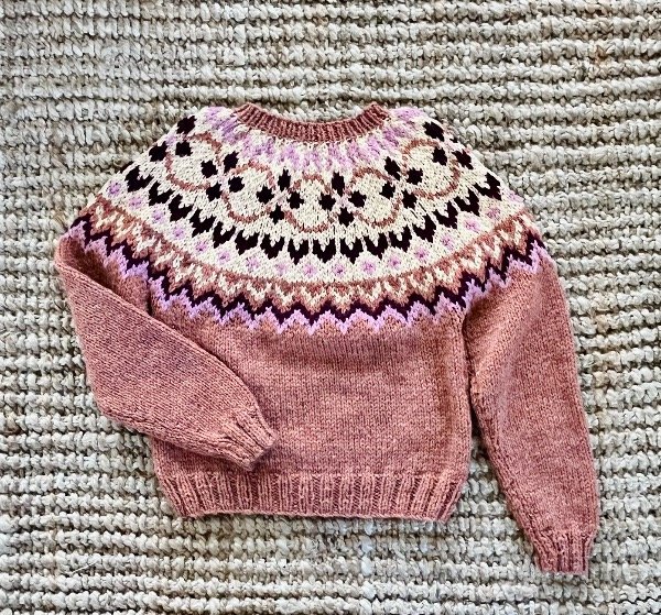 Sweater Jacard Durazno — imagen 7